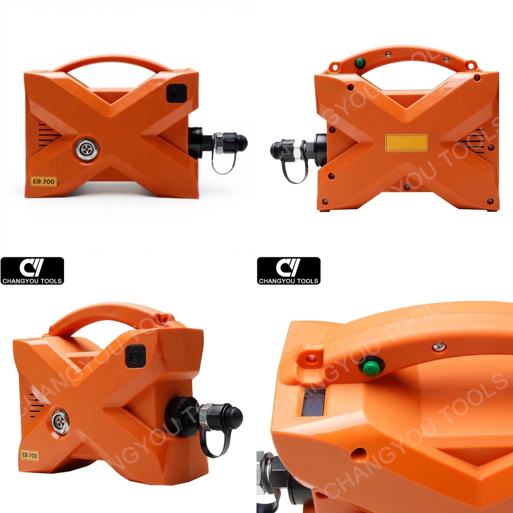 Power Tools Portable - ER-700 ポータブル単動油圧ポンプ DC 220Vバッテリーパワーパック用 油圧工具用 産業機器用