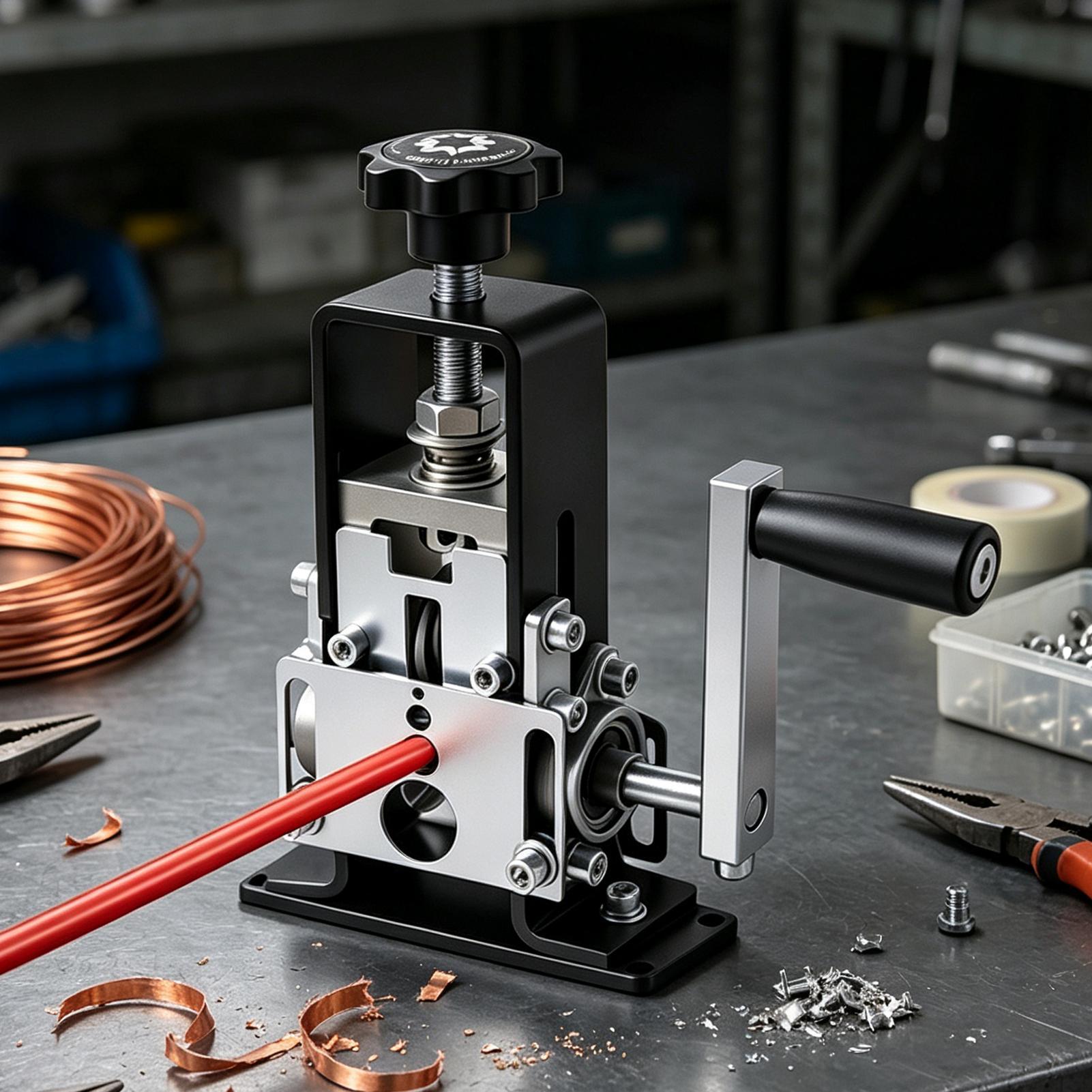 Power Tools Portable - ワイヤーストリッパーマシン多機能精密ポータブルドリル式ワイヤーストリッパーツールケーブルカッター産業用家庭用ガレージ用
