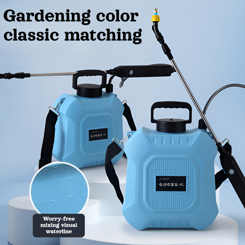 Power Tools Garden - 5L/8L USB充電式電動じょうろポータブル芝生と庭の水やり消毒スプレー園芸農具