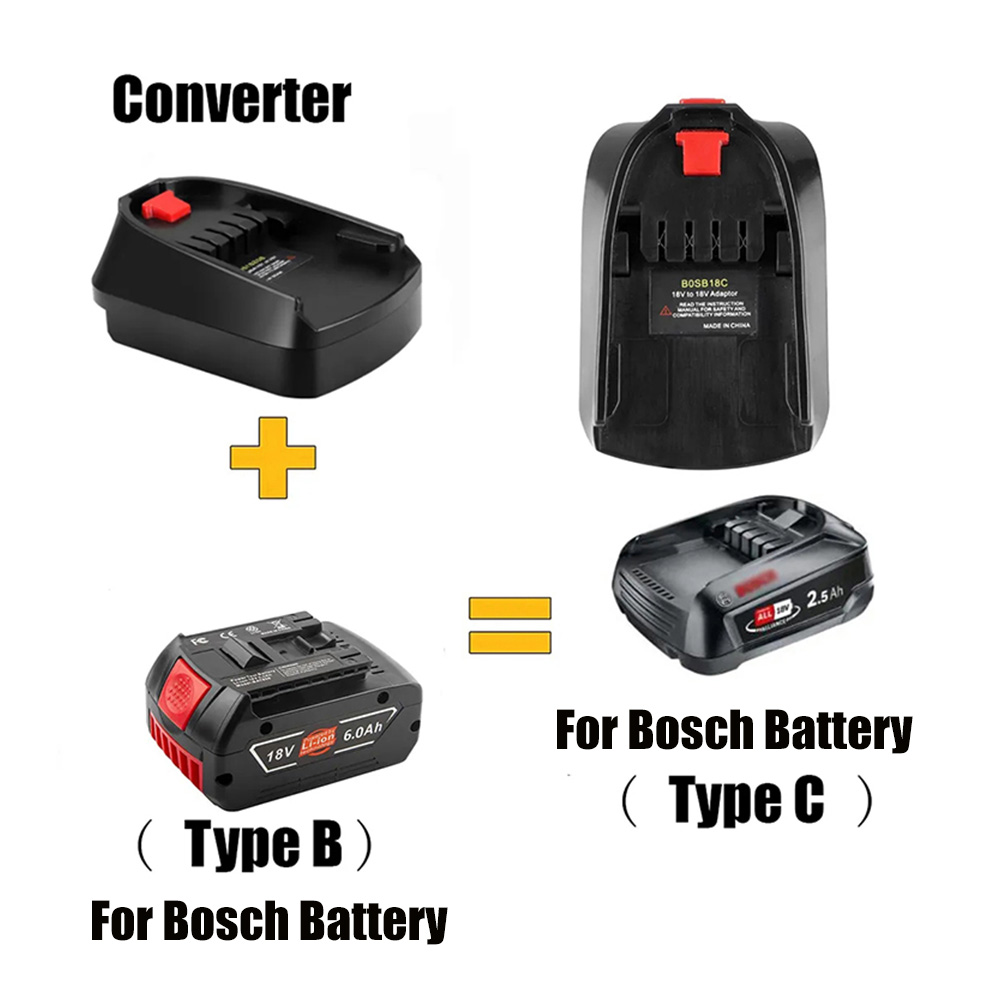 Power Tools Green - バッテリーアダプターは、家庭用リチウム電動工具のボッシュ 18V リチウムイオンバッテリー BAT618 に使用され、すべての 18V