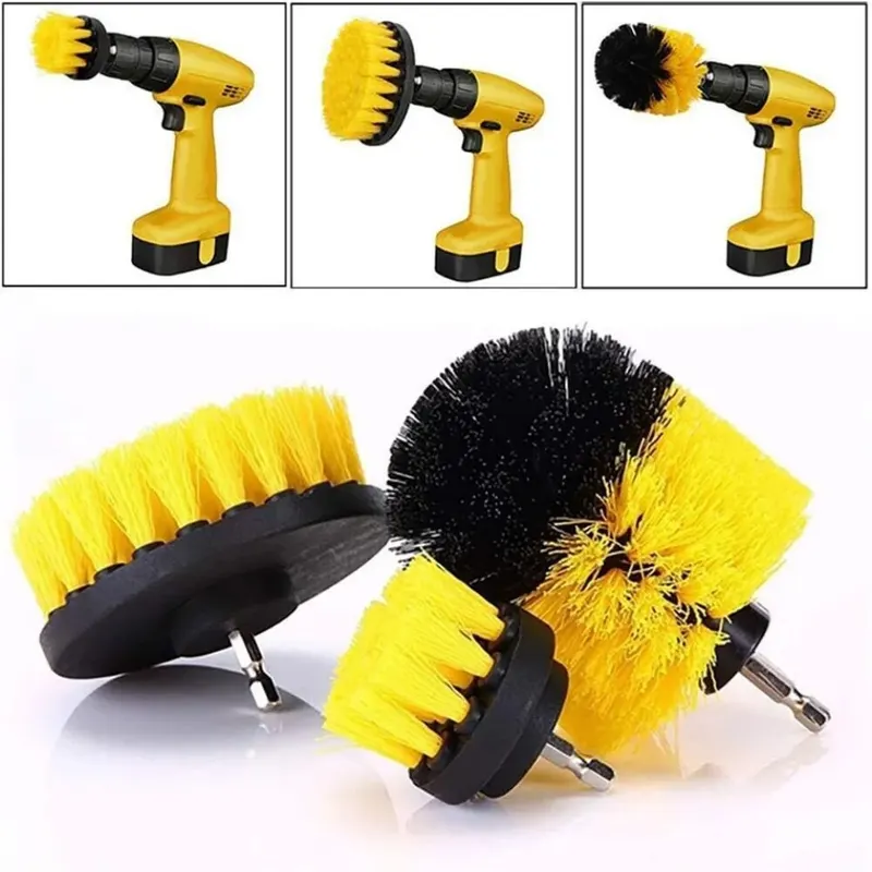 Power Tools Kit Set - 3個/セット ドリルブラシセット パワースクラバー 洗浄ブラシツールキット グラウト、床、浴槽、シャワー、タイル、浴室、キッチンの表面用