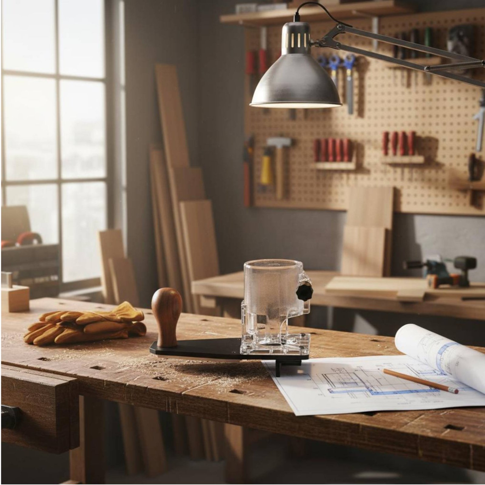 Power Tools For Construction - ボーダートリミングベース 長持ちする構造 ラウンドオーバールーターベース 電動工具アクセサリー 木工職人向け簡単設置