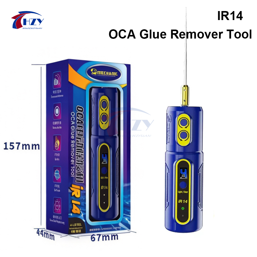 Power Tools Green - MECHANIC IR14 電動OCA接着剤除去ツール グリーンダストディスプレイランプ LEDディスプレイ付き 携帯電話画面除去接着剤修理ツール