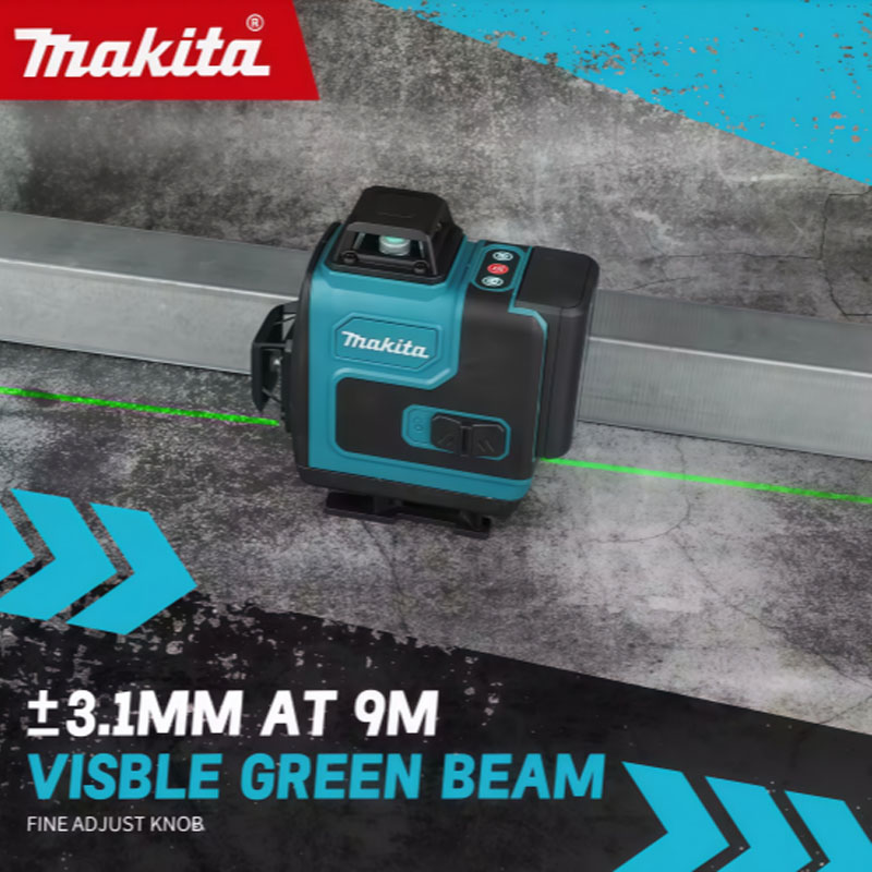 Power Tools Green - マキタ高精度グリーンレーザーレベラー360 ° 水平・垂直壁掛け式16ライン3D-4Dポータブル電動工具