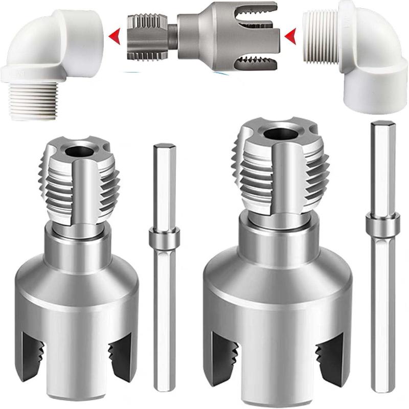 1セットパイプねじ切り工具一体型内外管ねじ切り工具電動ドリル - Power Tools Kit Set のレビューと価格