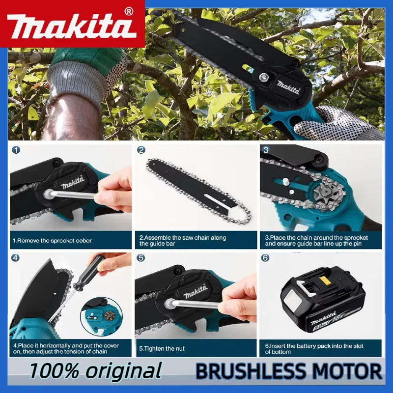 マキタ 6 インチチェーンソー 18V 電動のこぎりハンドヘ - Power Tools Garden のレビューと価格