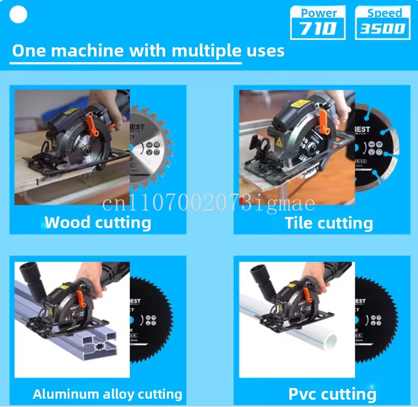 ミニ電動丸鋸レーザーガイド付き木材タイルカッター携帯用ハンド - Tile Cutter Electric のレビューと価格