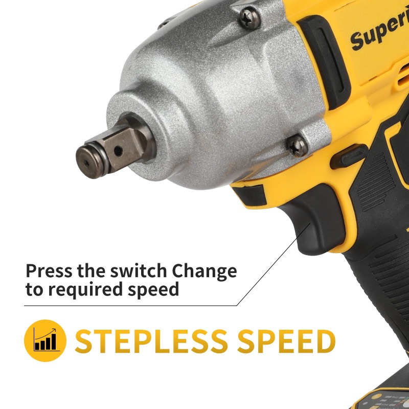 ブラシレスコードレスインパクトレンチ本体、1898Nmハイパ - Power Tools For Construction のレビューと価格