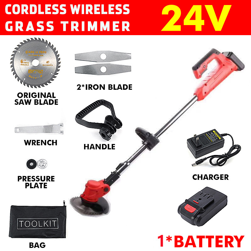 ハイパワー充電式リチウムコードレス電動草刈り機、庭木剪定ツー - Power Tools Garden のレビューと価格