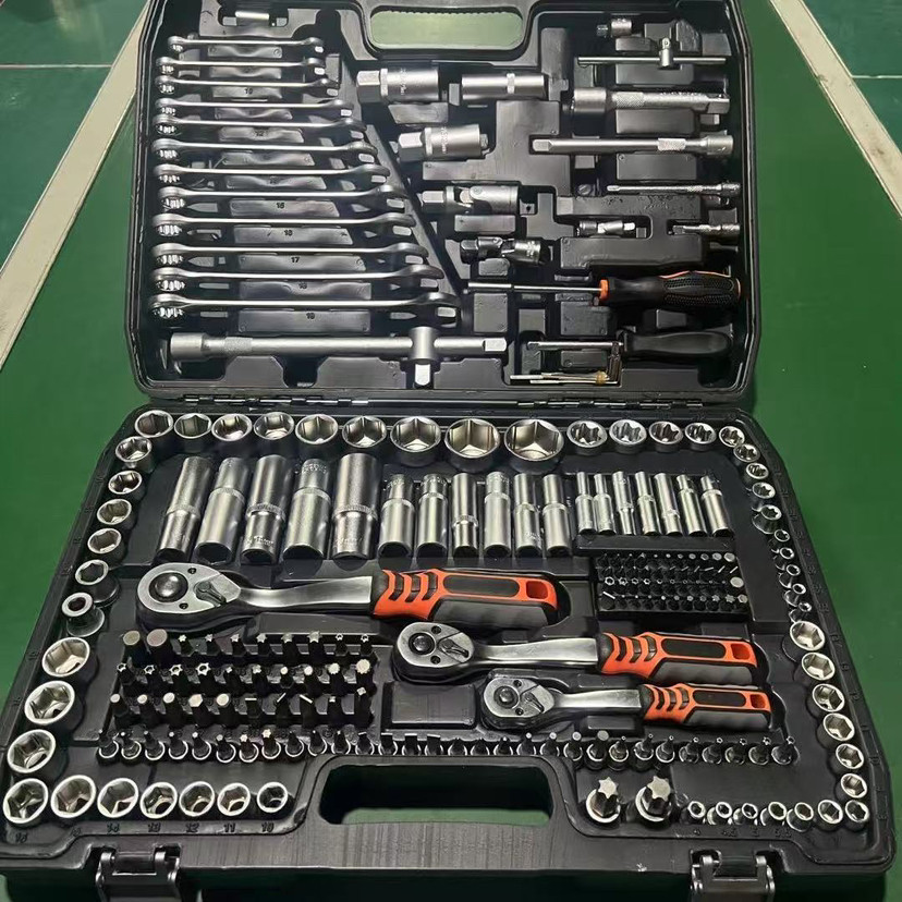 216ピースDIY自動車修理ツールキット、ハンドパワーソース - Power Tools Kit Set のレビューと価格