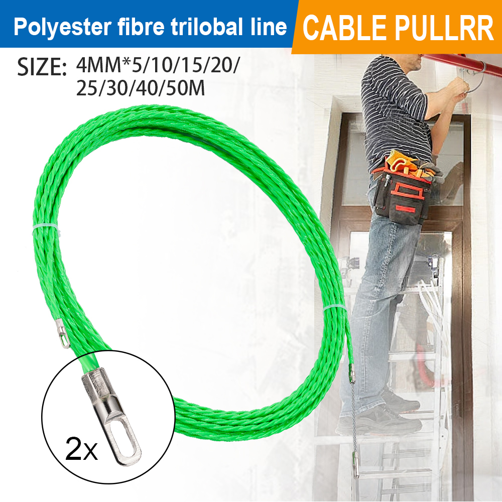 4mmファイバーグラス製フィッシュテープケーブルプーラー 5 - Power Tools Green のレビューと価格