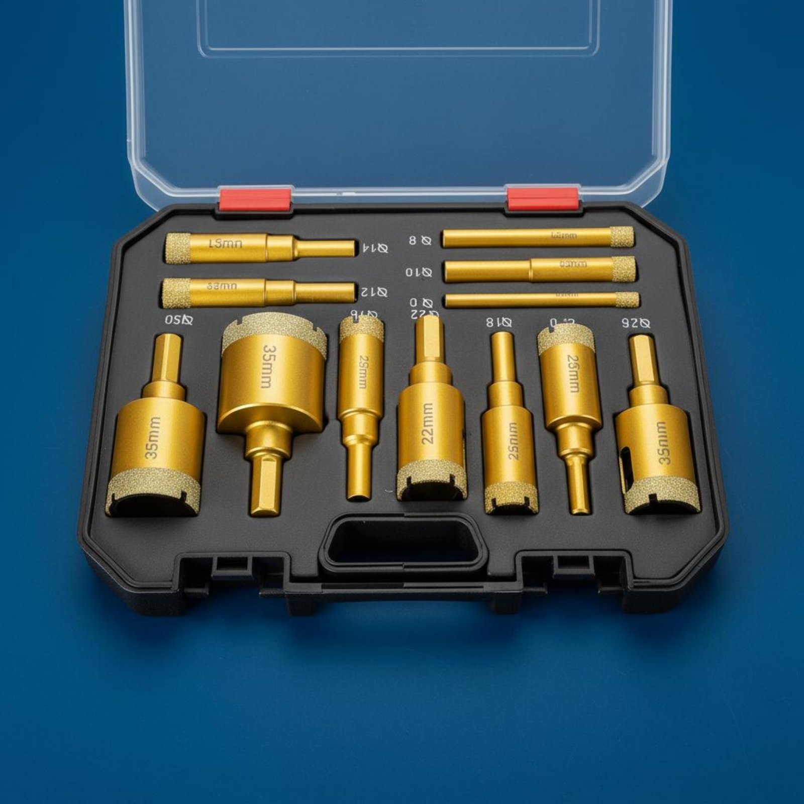 12 個のろう付けクリスタルドリルピースセット多素材穴あけ大 - Power Tools Set のレビューと価格