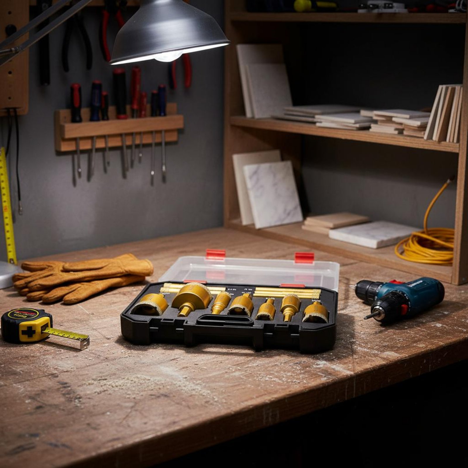 12 個のろう付けクリスタルドリルピースセット多素材穴あけ大 - Power Tools Set のレビューと価格