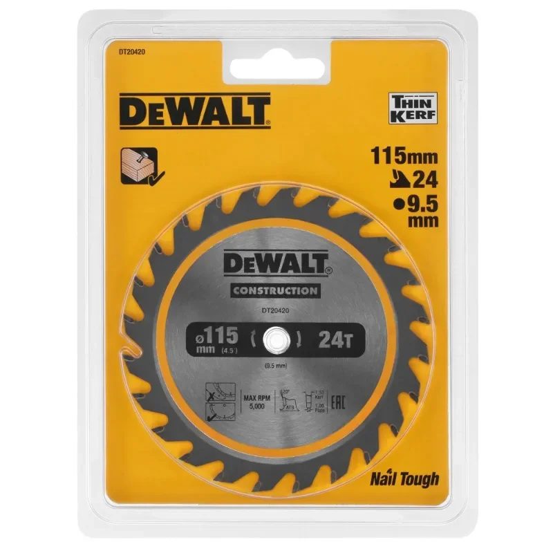DEWALT DT20420 建設サーキュラーソーブレードコ - Power Tools For Construction のレビューと価格