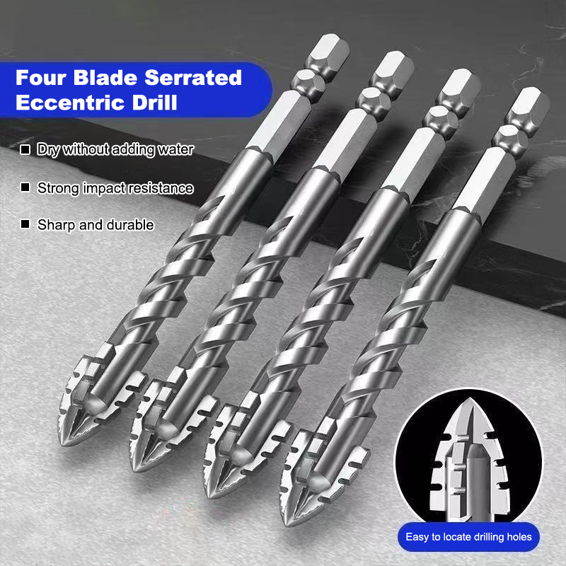 1/7 個タングステン鋼鋸歯状ドリルビットセットセラミックプ - Tile Cutter Electric のレビューと価格