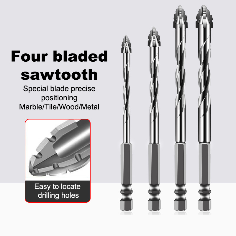 1/7 個タングステン鋼鋸歯状ドリルビットセットセラミックプ - Tile Cutter Electric のレビューと価格