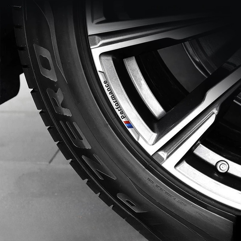 4個入り 車輪ハブエッジステッカー オートエンブレム装飾 B - Power Tools Logo のレビューと価格