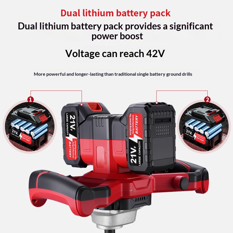 21v リチウム電池電動グランドドリル冬釣りアイスドリル掘削 - Power Tools For Construction のレビューと価格