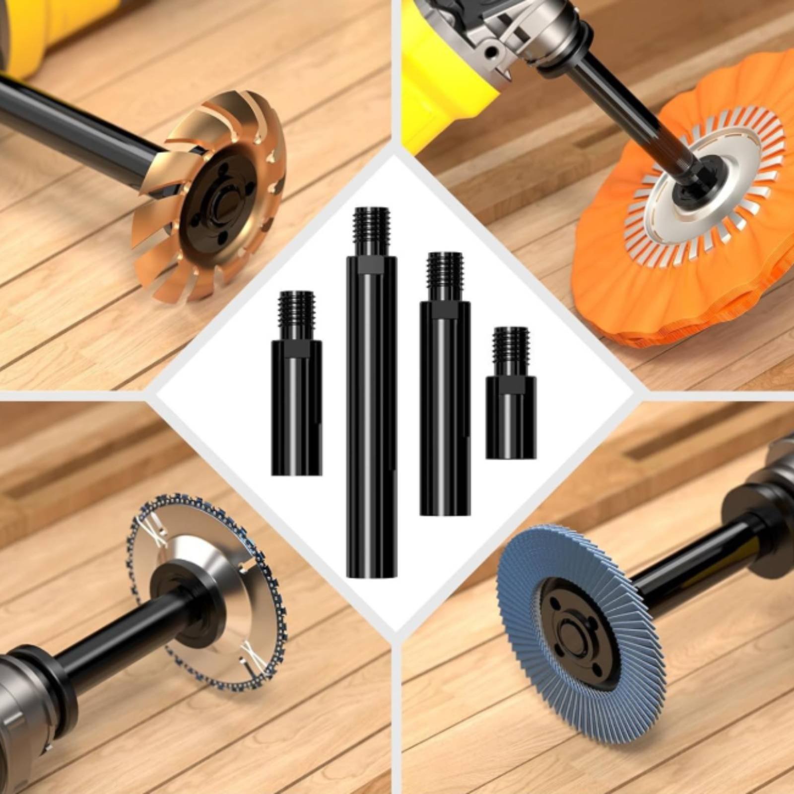 アングルグラインダーフランジナットレンチキット マルチピース - Power Tools Kit Set のレビューと価格