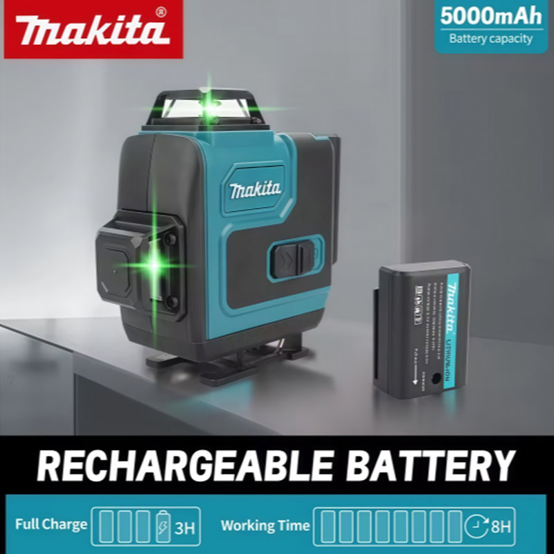 マキタ高精度グリーンレーザーレベラー360 °   水平・垂 - Power Tools Green のレビューと価格